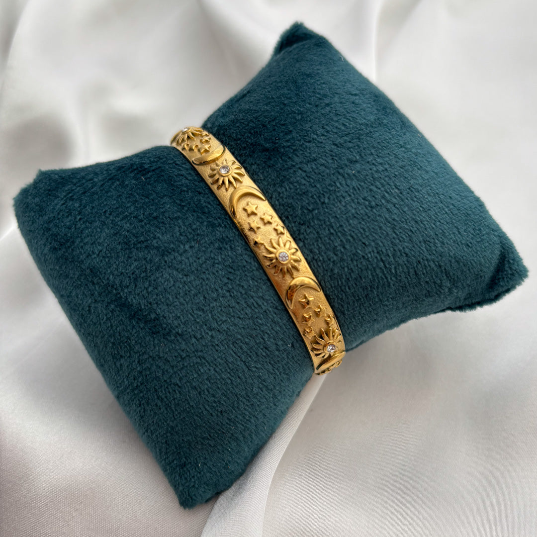 'Moonlight' Bracelet/Cuff | Anti-Tarnish