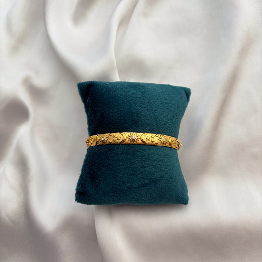 'Moonlight' Bracelet/Cuff | Anti-Tarnish