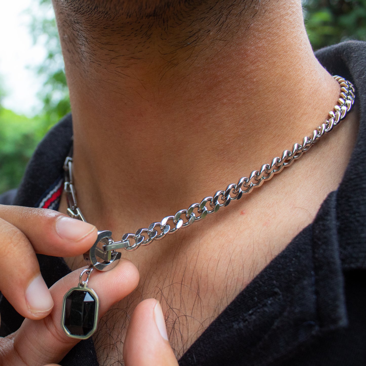 'Cheques' Necklace + Earring